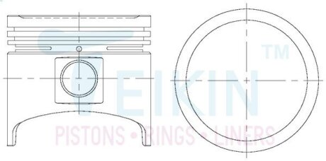 Поршни ремонт nissan a12 TEIKIN 44102050