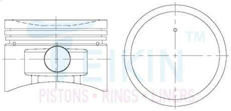 Поршни ремонт nissan ga16de TEIKIN 44260025