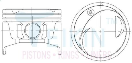 Поршні стандарт nissan vg30e TEIKIN 44275STD