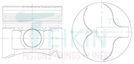 Поршень ремонт +0.50mm(к-кт на мотор) Nissan LD23 TEIKIN 44295050