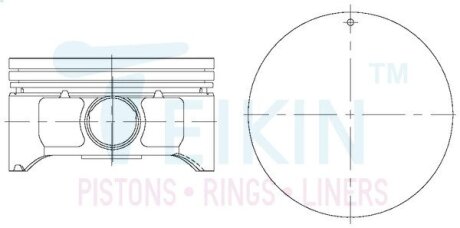 Поршни ремонт nissan vq35de TEIKIN 44332100