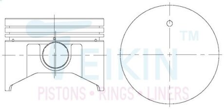Поршни стандарт nissan sr20de TEIKIN 44601STD