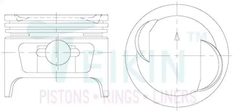 Поршни, ремонт +0.50mm suzuki f8 TEIKIN 45122050