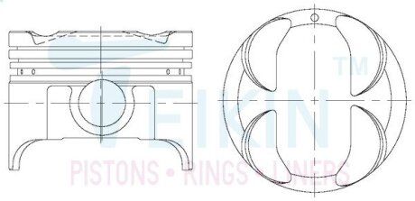Поршни ремонт suzuki g13bb 16v TEIKIN 45653050