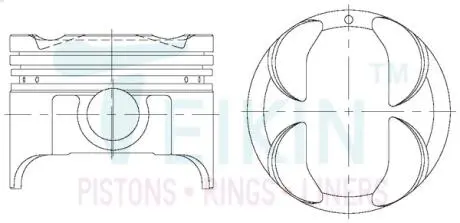 Поршни ремонт suzuki g13bb 16v TEIKIN 45653050