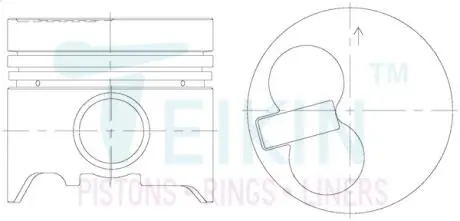 Комплект поршней TEIKIN 46264 050