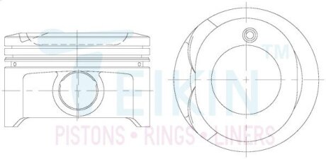 Поршни +0.25mm 1zz-fe Toyota corolla, celica, rav-4 TEIKIN 46334025