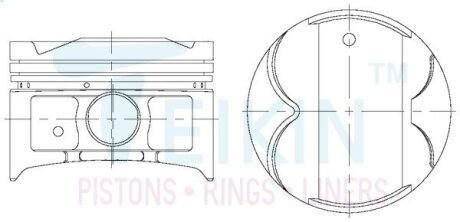 Поршні стандарт toyota 2zz-ge celica TEIKIN 46340STD