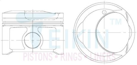 Поршни ремонтные toyota 1az-fse TEIKIN 46365100