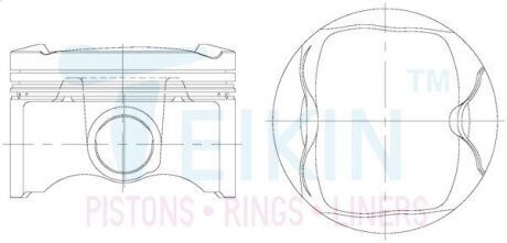 Поршні +0.25mm 1zr-fe Toyota corolla, auris TEIKIN 46382025