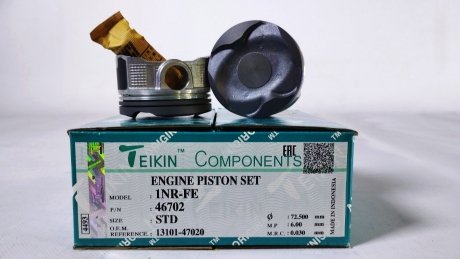 Поршень з пальцем (к-кт на двигун) 1nr-fe, TEIKIN 46702-STD (фото 1)