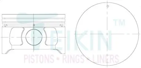 Поршні ремонт hyundai g6bv delta TEIKIN 51111050