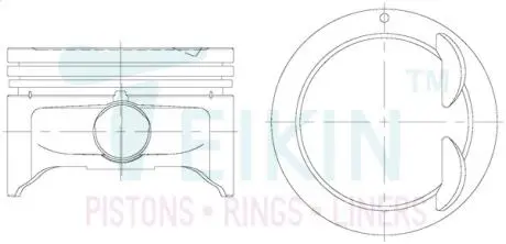 Поршни +1.00mm 1,6l g4ed cerato accent elantra getz matrix TEIKIN 51115100
