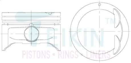 Поршень hyundai xd TEIKIN 51121025