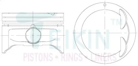 Поршни ремонт hyundai xd TEIKIN 51121050