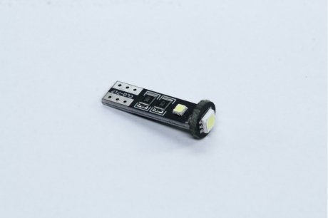 Лампа led б/ц габарит та панель інструментів t10 дод. 2smd w5w опір 12v white <> TEMPEST Tmp-11T10-12V (фото 1)