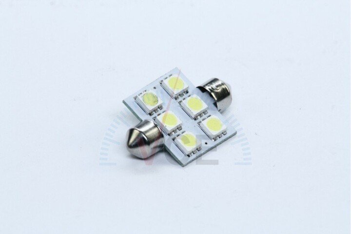 Лампа led софітні c5w 12v t11x36-s8.5 (6smd, розмір 5050) білий <> TEMPEST Tmp-23T11-12V (фото 1)