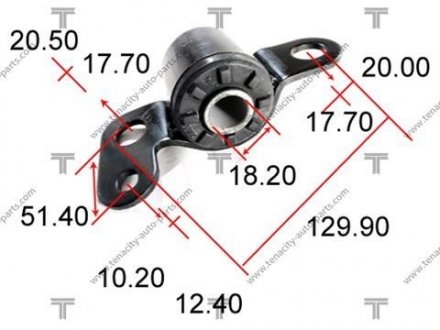 Сайлентблок рычага TENACITY AAMTO1002 (фото 1)