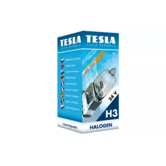 Автолампа standard h3 pk22s 70 w прозрачная TESLA B10302