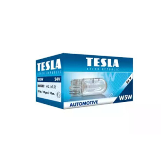 Автолампа standard w5w w2,1x9,5d 5 w прозора TESLA B65202