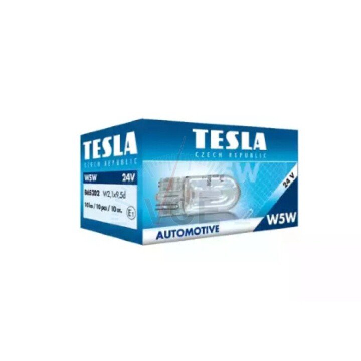 Автолампа standard w5w w2,1x9,5d 5 w прозора TESLA B65202 (фото 1)