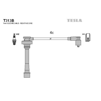 Комплект проводів запалювання TESLA T313B