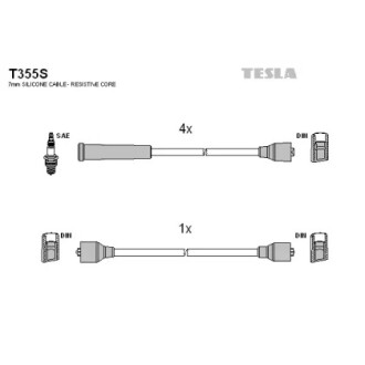 Комплект проводов зажигания TESLA T355S