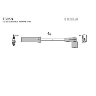 Комплект проводів запалювання TESLA T395S