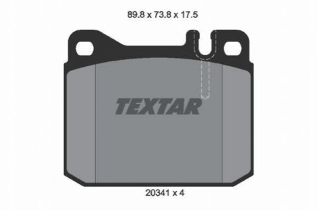 Тормозные колодки TEXTAR 2034110