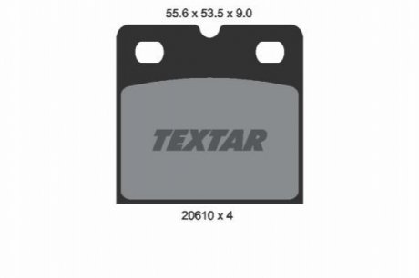 Гальмівні колодки TEXTAR 2061005 (фото 1)