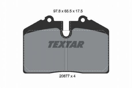 Тормозные колодки TEXTAR 2087702 (фото 1)