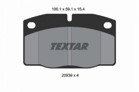 Тормозные колодки TEXTAR 2093903 (фото 1)