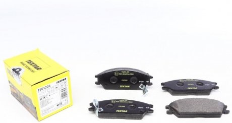 Комплект тормозных колодок, дисковый тормоз TEXTAR 2101202 (фото 1)