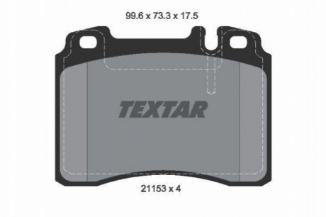 Тормозные колодки TEXTAR 2115307 (фото 1)