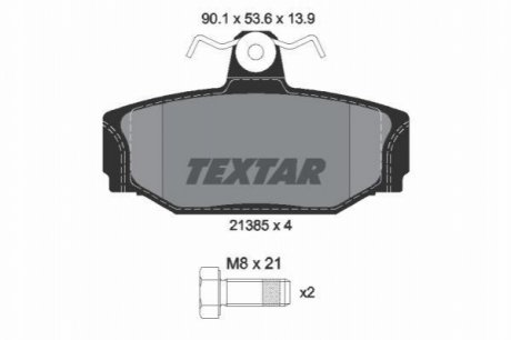 Гальмівні колодки TEXTAR 2138501 (фото 1)