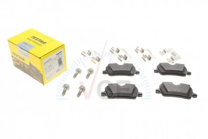 Комплект тормозных колодок, дисковый тормоз TEXTAR 2142101 (фото 1)