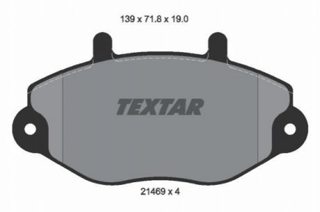 Тормозные колодки TEXTAR 2146901 (фото 1)