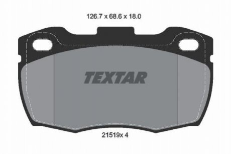 Гальмівні колодки TEXTAR 2151901