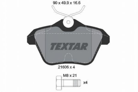 Гальмівні колодки TEXTAR 2160601 (фото 1)