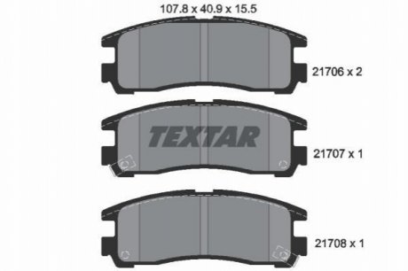 Тормозные колодки TEXTAR 2170602 (фото 1)