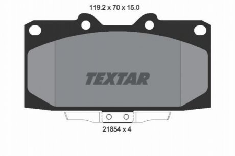 Тормозные колодки TEXTAR 2185401 (фото 1)