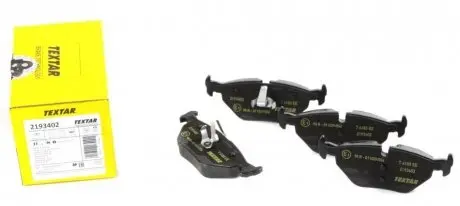 Комплект тормозных колодок, дисковый тормоз TEXTAR 2193402