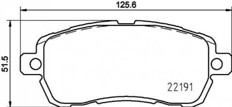 Комплект тормозных колодок, дисковый тормоз TEXTAR 2219103