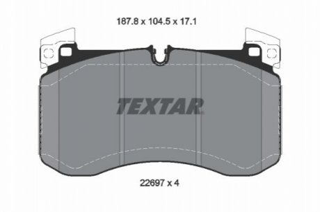 Тормозные колодки TEXTAR 2269701 (фото 1)