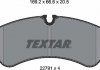 Комплект гальмівних колодок, дискове гальмо TEXTAR 2279101 (фото 5)