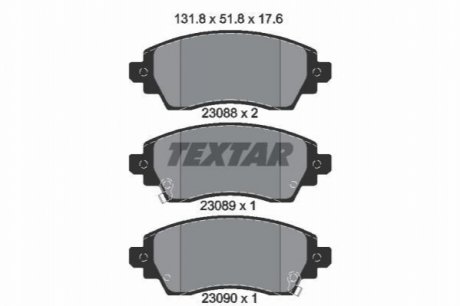 Гальмівні колодки TEXTAR 2308801