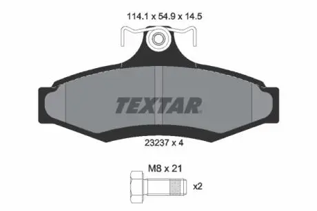 Гальмівні колодки TEXTAR 2323701