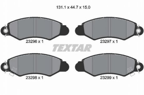 Тормозные колодки TEXTAR 2329601 (фото 1)