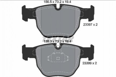 Гальмівні колодки TEXTAR 2339703 (фото 1)