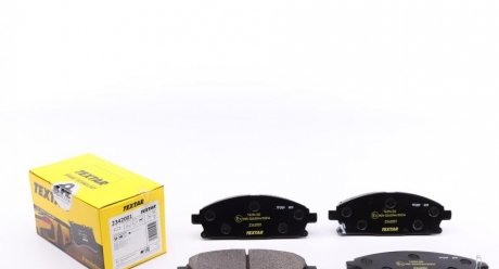 Комплект тормозных колодок, дисковый тормоз TEXTAR 2342001 (фото 1)